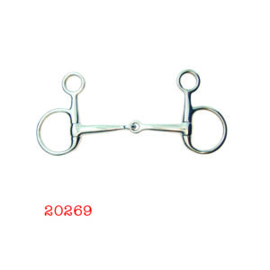 Filete bridon baucher partido de acero inoxidable