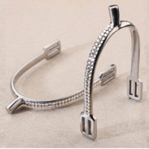 Espuela con strass de acero inoxidable